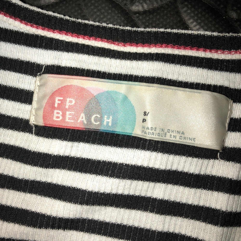 Free People Beach ankle length stripped dress